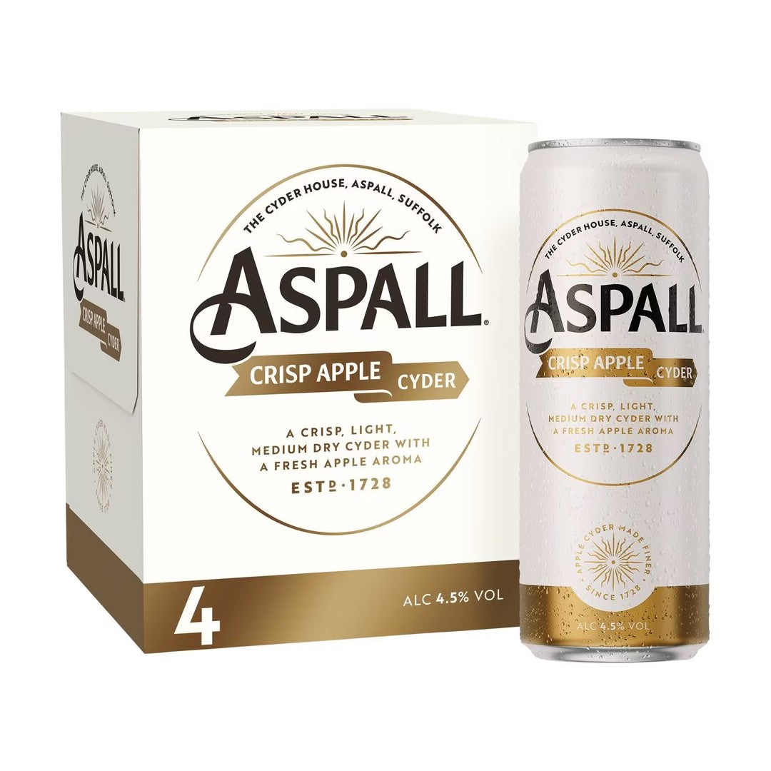 Aspall Cyder cans 4 x 330ml 4.5%