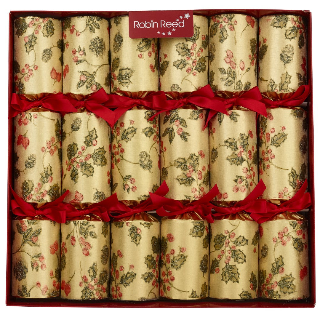 Robin Reed "Berry Garland" 6 x 14" Traditional Xmas Crackers