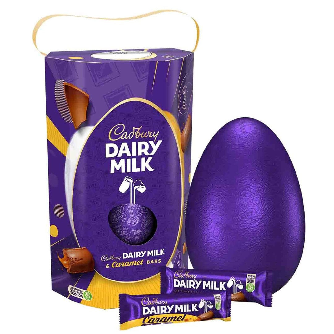 Cadbury Dairy Milk & Caramel Bars Egg 245g