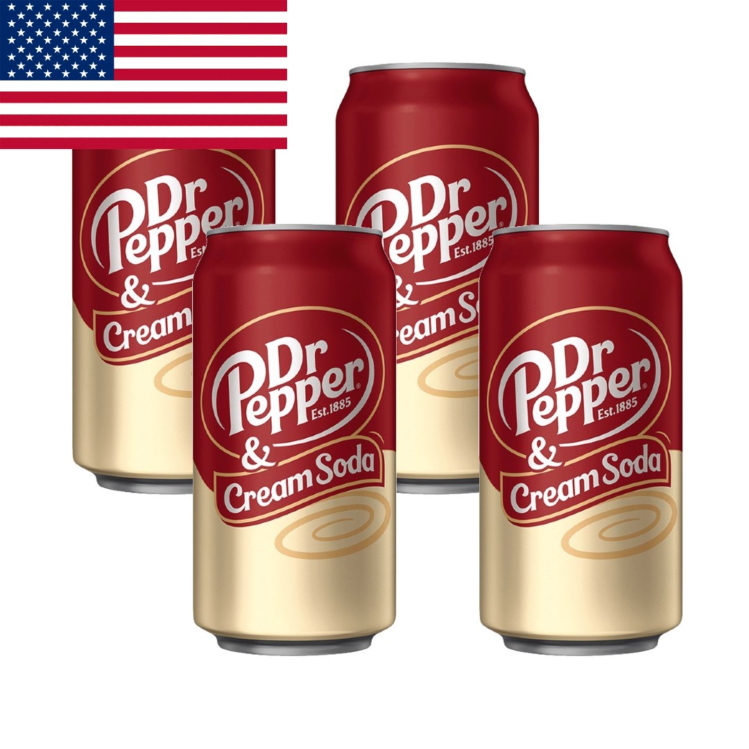 Dr Pepper Cream Soda 330 ml x 4