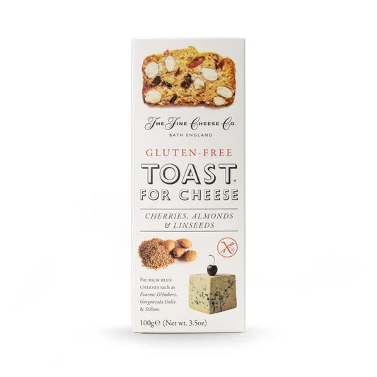Fine Cheese Co Gluten Free Cherry Almond Linseed Toasts 100g