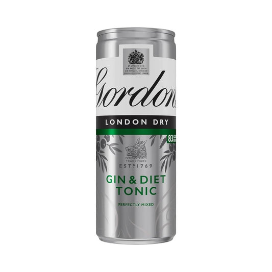 Gordons DIET Gin & Tonic Mixer 5% 250ml