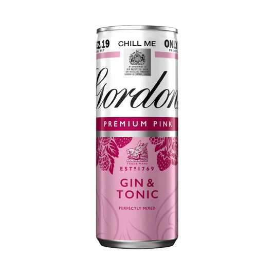 Gordons Pink Gin & Tonic Mixer 5% 250ml
