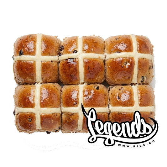 6x "Legends" Hot Cross Buns