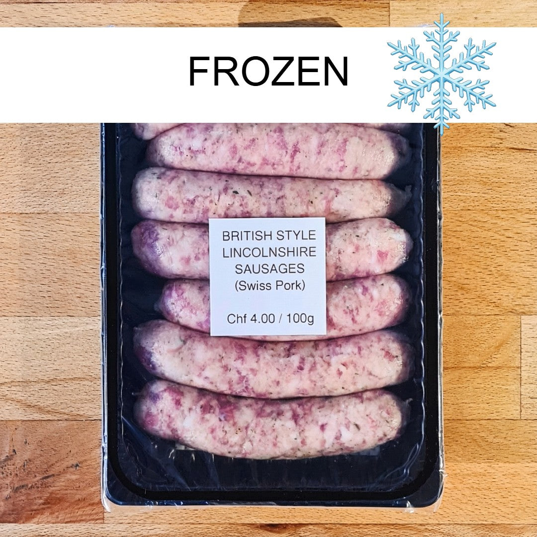 Lincolnshire Style Sausages [FROZEN] (approx 450g Swiss Pork)