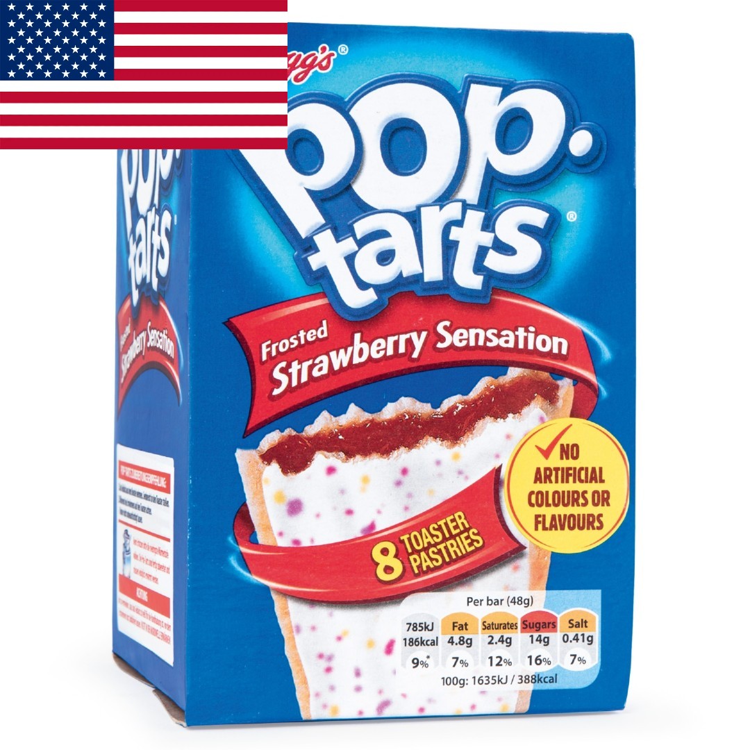 Kelloggs Pop Tarts Strawberry Sensation x 8