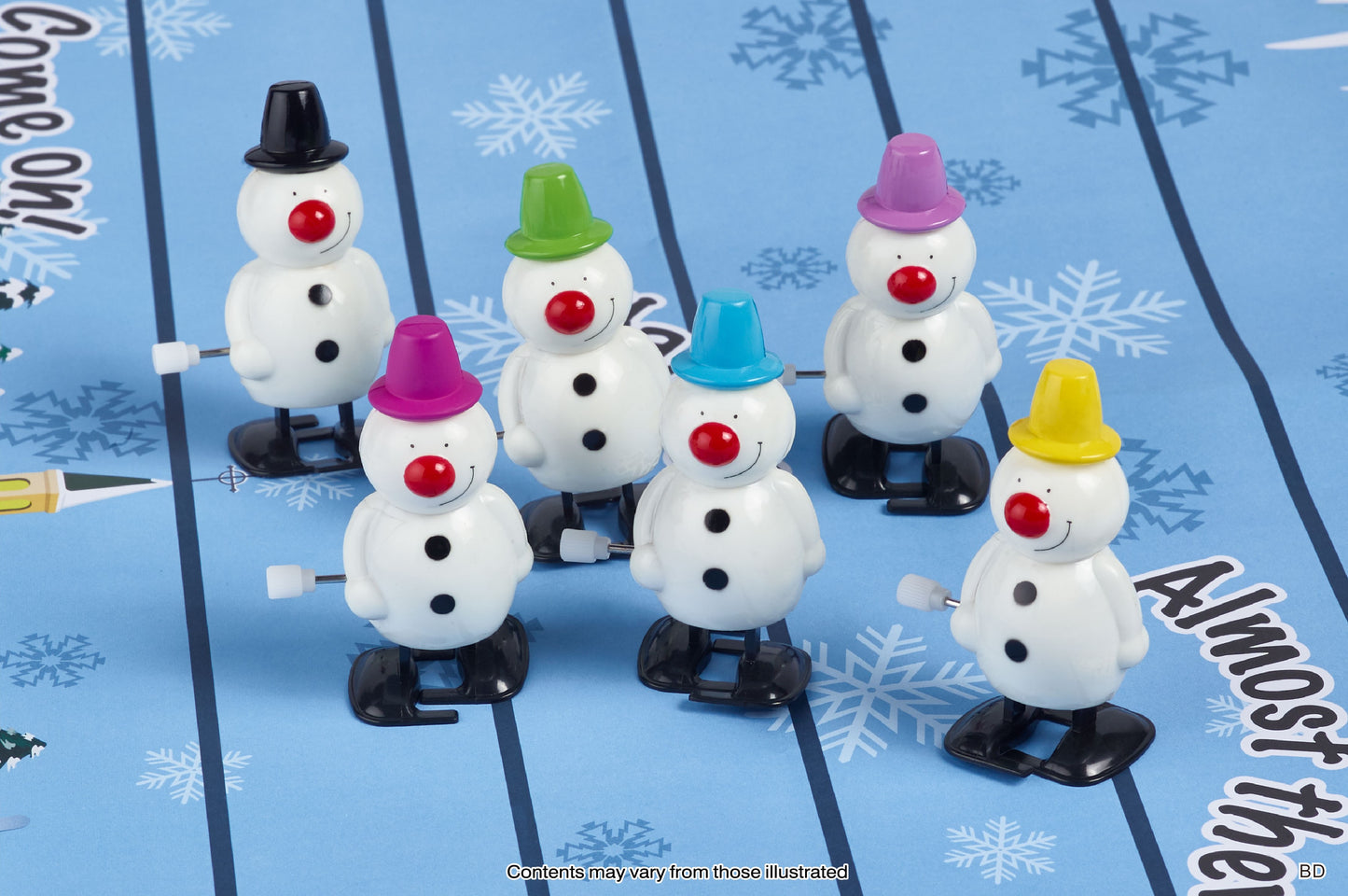 Robin Reed "Racing Snowman" 6 x 13" Christmas Crackers (72136)