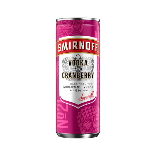 Smirnoff Vodka Cranberry Mixer 5% 250ml