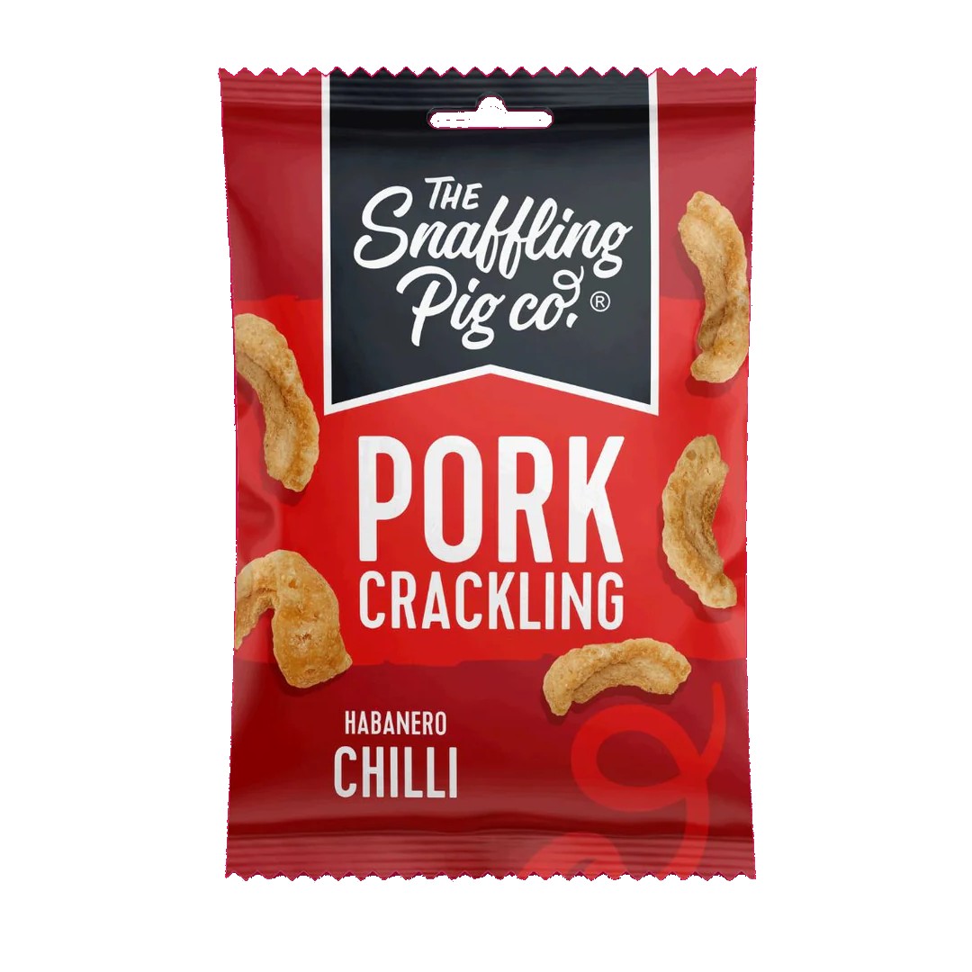 Snaffling Pig Hot To Trot Habanero Pork Crackling 45g
