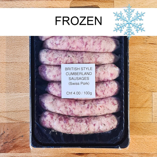 Cumberland Style Sausages [FROZEN] (approx 450g Swiss Pork)