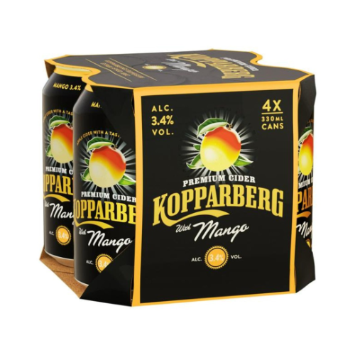 Kopparberg Mango Cider 3.4% 4 x 330ml