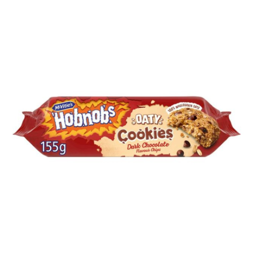 Hobnob Dark Chocolate Chip Oaties 155g