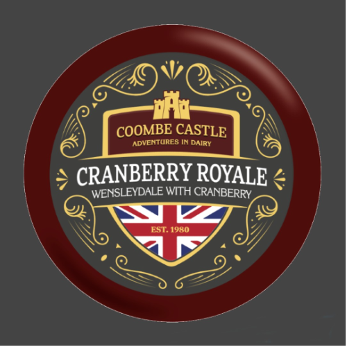 Coombe Castle Cranberry Royale Wensleydale with Cranberries 150g