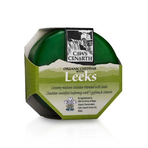 Caws Cenarth Cheddar with Leeks 200g