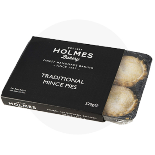 Holmes Bakery 6 Traditional Mince Pies 320g