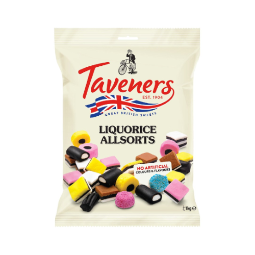 Taveners Liquorice Allsorts 165g