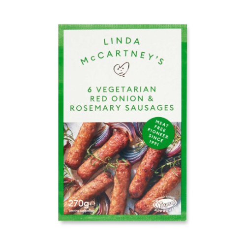 Linda McCartney Rosemary & Red Onion Sausages 270g