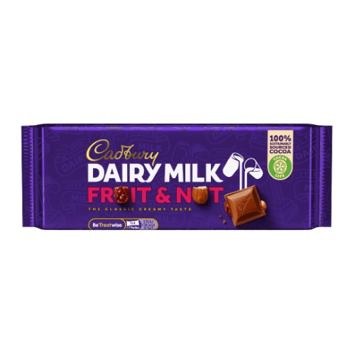 Cadbury Dairy Milk Fruit & Nut Chocolate Bar 180g