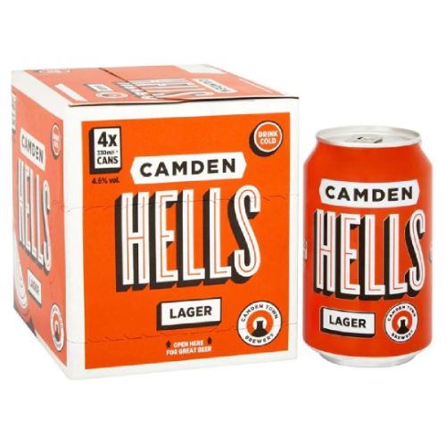 Camden Hells Lager 4 x 330ml 4.6%