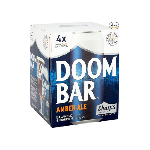 Sharps Doom Bar Cans 4.3% 4 x 500ml