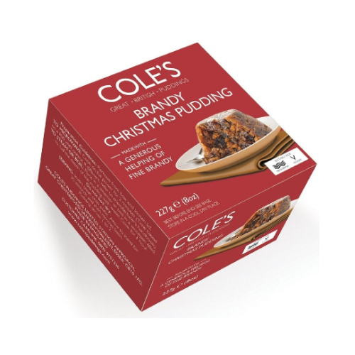 Coles Puddings Boxed Brandy Christmas Pudding 227g