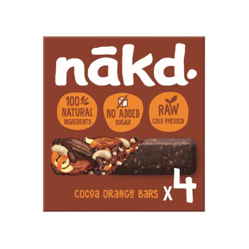 Nakd Cocoa Orange 4 x 35g Bars