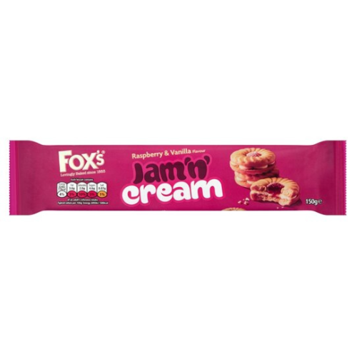 Foxs Jam 'N' Cream Biscuits 150G